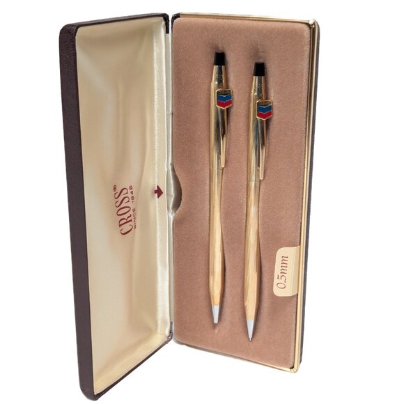 CROSS Pen and Pencil Set - Chevron Brand - Vintage - Picture 7 of 12
